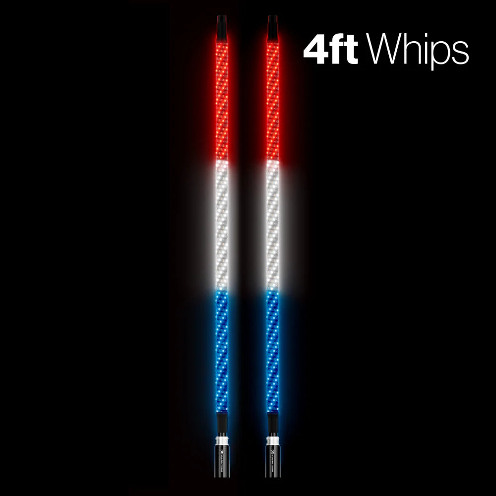 Kit de fouet extrême Qté 2 x 4 pi plus contrôleur LEDCast 